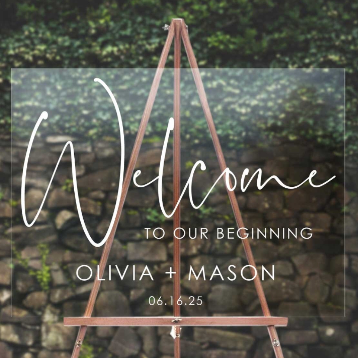 Perspex Welcome Board - Image 2