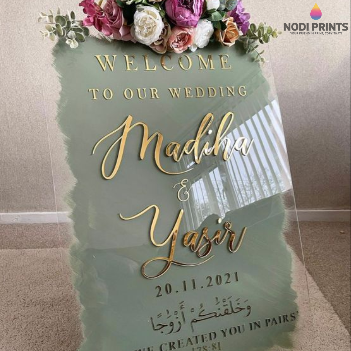 Perspex Welcome Board - Image 7